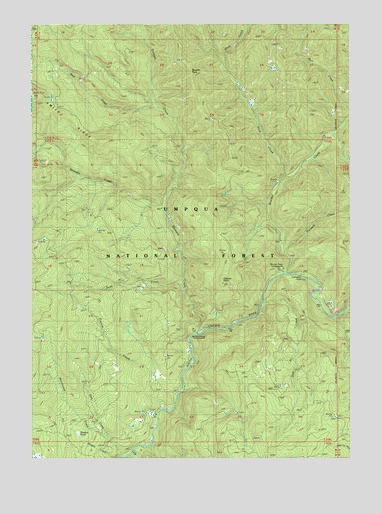 Dumont Creek, OR USGS Topographic Map