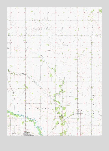 Dumont North, IA USGS Topographic Map