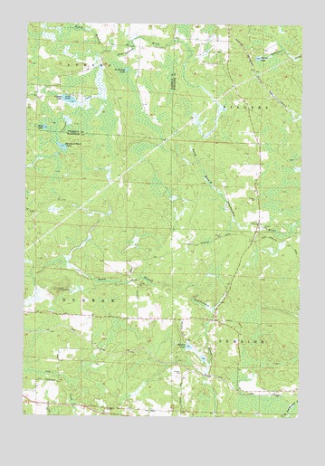 Dunbar NE, WI USGS Topographic Map
