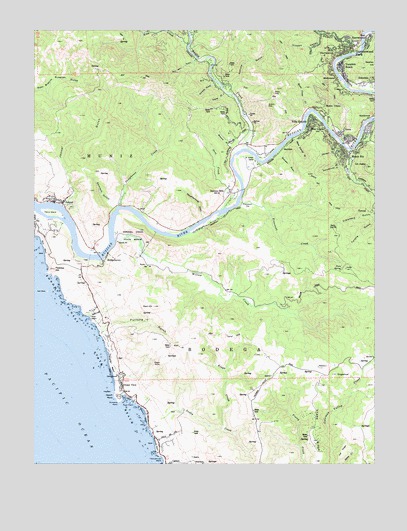 Duncans Mills, CA USGS Topographic Map