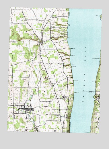 Dundee, NY USGS Topographic Map