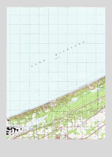 Dune Acres, IN USGS Topographic Map