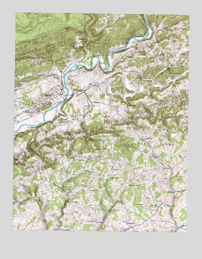 Dungannon, VA USGS Topographic Map