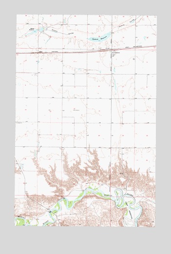 Dunkirk, MT USGS Topographic Map