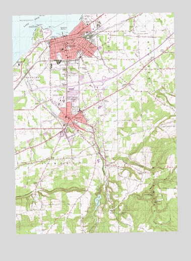 Dunkirk, NY USGS Topographic Map