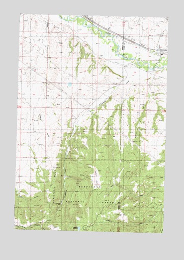 Dunkleberg Creek, MT USGS Topographic Map