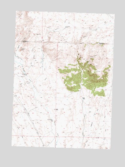 Arapahoe Butte, WY USGS Topographic Map
