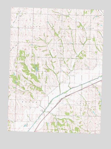 Dunlap NE, IA USGS Topographic Map
