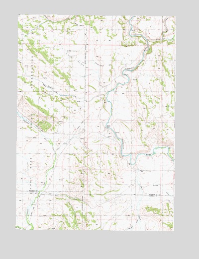 Dunn Basin, ID USGS Topographic Map