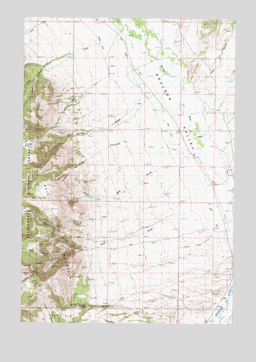 Dunn Creek, MT USGS Topographic Map