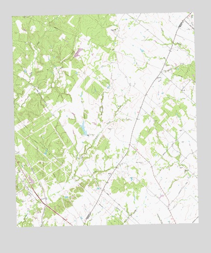 Dunn Creek, TX USGS Topographic Map