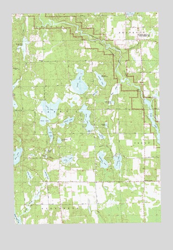 Dunn Lake, WI USGS Topographic Map