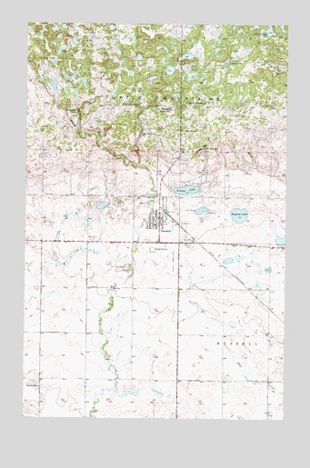 Dunseith, ND USGS Topographic Map
