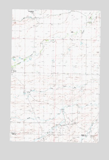 Dupuyer East, MT USGS Topographic Map
