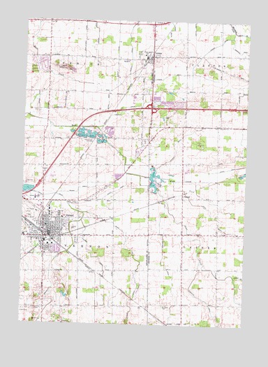 Durand, MI USGS Topographic Map