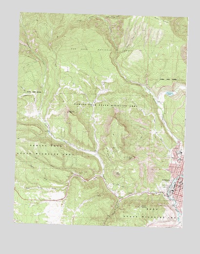 Durango West, CO USGS Topographic Map