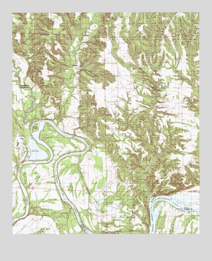 Durant Bend, AL USGS Topographic Map