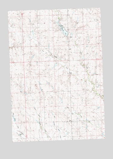 Durkee Lake, SD USGS Topographic Map
