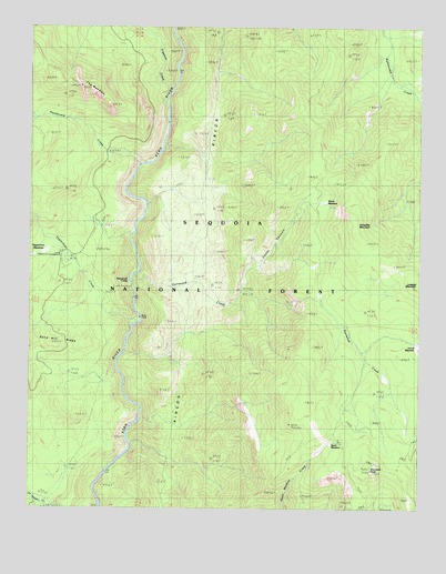 Durrwood Creek, CA USGS Topographic Map