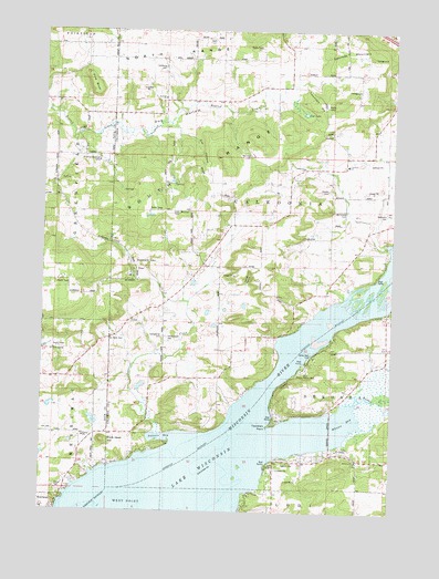 Durwards Glen, WI USGS Topographic Map