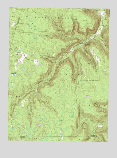 Dutch Mountain, PA USGS Topographic Map