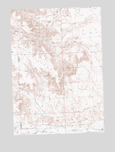 Dutch Nick Flat SW, WY USGS Topographic Map