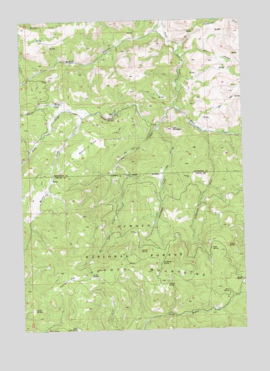 Dutchman Creek, OR USGS Topographic Map
