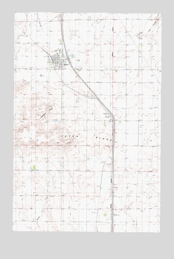 Dutton, MT USGS Topographic Map