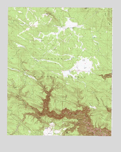 Dutton Hill, AZ USGS Topographic Map