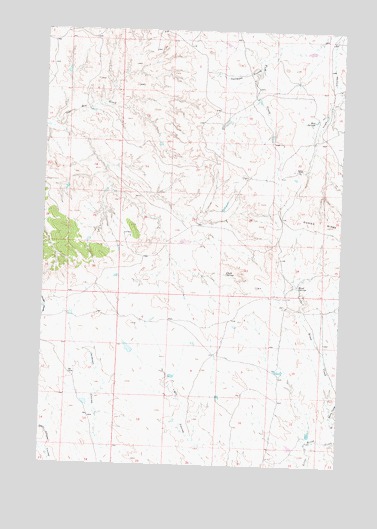 Dutton Ranch, MT USGS Topographic Map