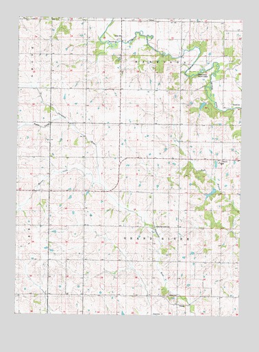 Arbor Hill, IA USGS Topographic Map