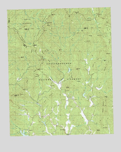 Dyer Gap, GA USGS Topographic Map