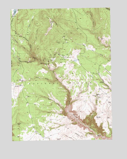 Dyer Mountain, UT USGS Topographic Map
