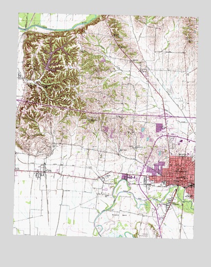 Dyersburg, TN USGS Topographic Map