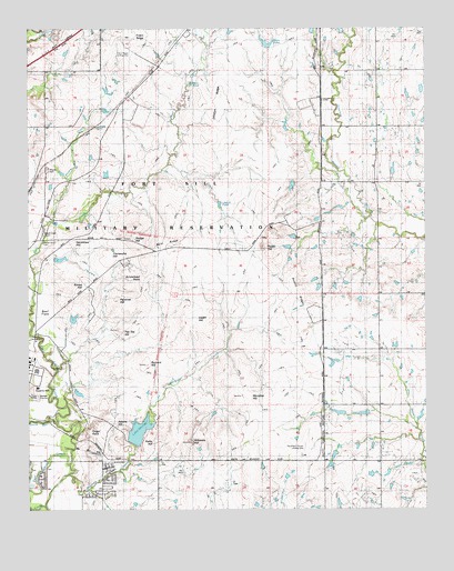 Arbuckle Hill, OK USGS Topographic Map