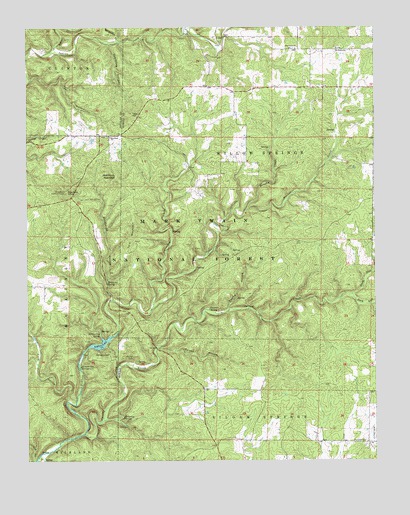 Dyestone Mountain, MO USGS Topographic Map