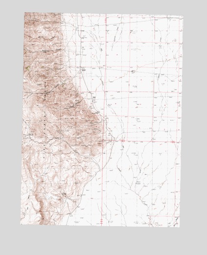 Dyke Canyon, NV USGS Topographic Map