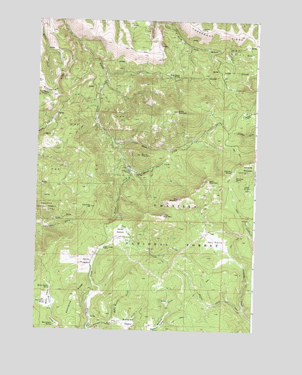Arbuckle Mountain, OR USGS Topographic Map