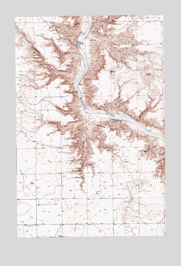 Eagle Buttes, MT USGS Topographic Map