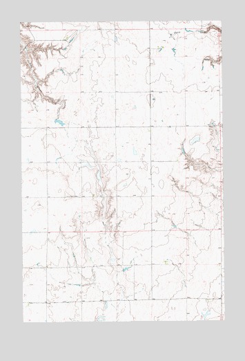 Eagle Buttes SW, MT USGS Topographic Map