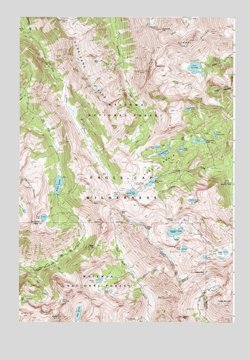 Eagle Cap, OR USGS Topographic Map