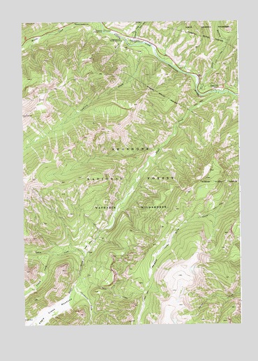 Eagle Creek, WY USGS Topographic Map