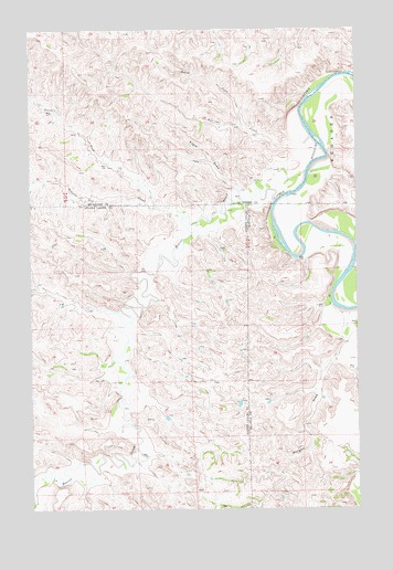 Eagle Draw, ND USGS Topographic Map
