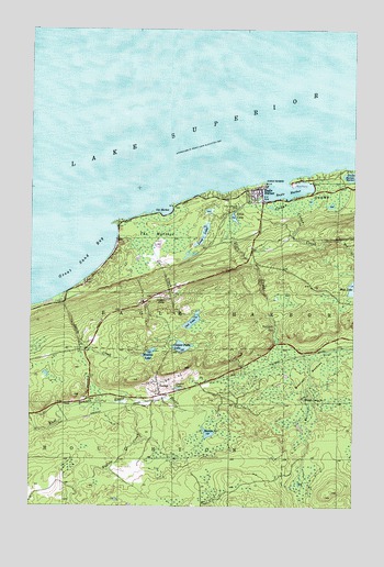 Eagle Harbor, MI USGS Topographic Map