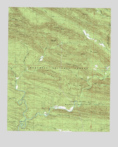 Eagle Mountain, AR USGS Topographic Map