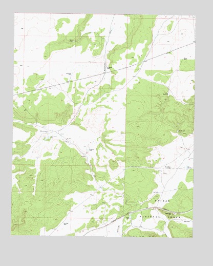 Eagle Nest Mountain, AZ USGS Topographic Map
