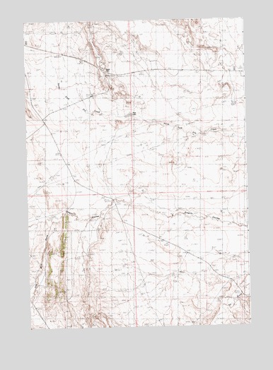 Eagle Pass, WY USGS Topographic Map