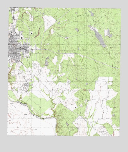 Eagle Pass East, TX USGS Topographic Map