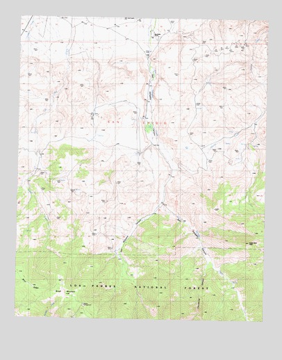 Eagle Rest Peak, CA USGS Topographic Map