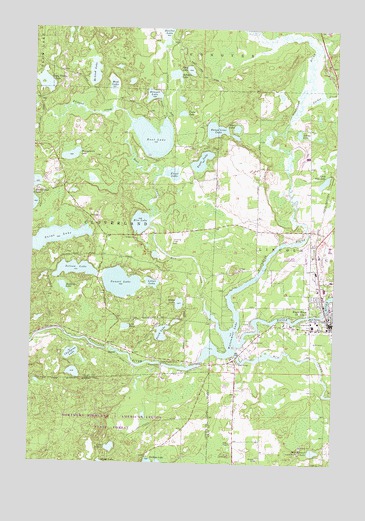 Eagle River West, WI USGS Topographic Map